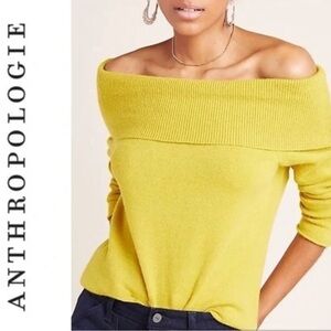 Anthropologie Off Shoulder Sweater